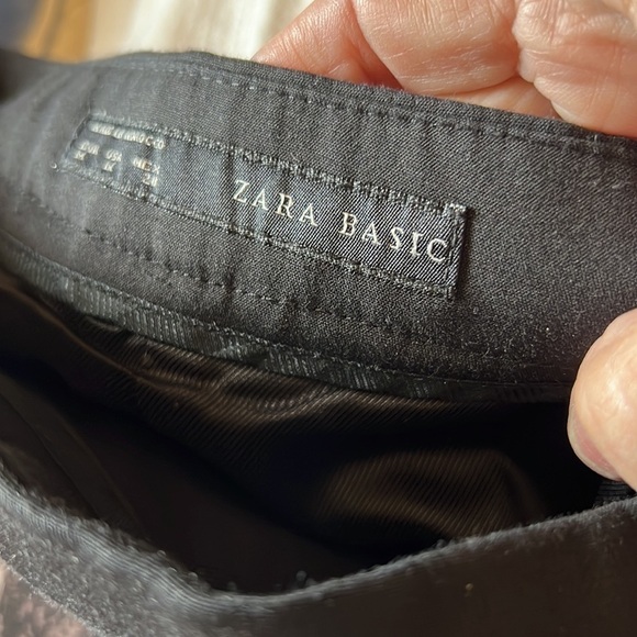 ZARA Basic Marble Asymmetric Zip Moto Mini Skirt Size Medium - Picture 10 of 15